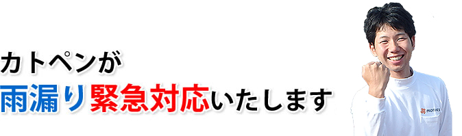 雨漏り緊急対応します