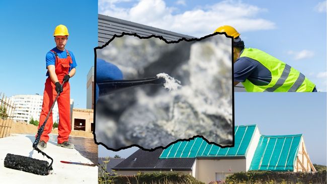 アスベスト含有屋根材に対する施工方法