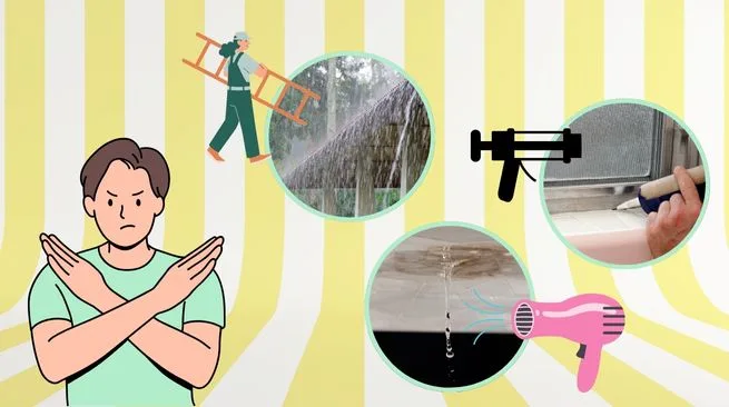 雨漏りの応急処置にはNG例がある！やってはいけないアクションとは？