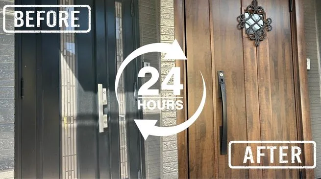 玄関ドア交換は1日で完了しやすいリフォームです