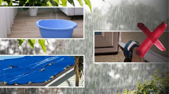 今すぐできる雨漏りの応急処置（被害を広げないための対応）