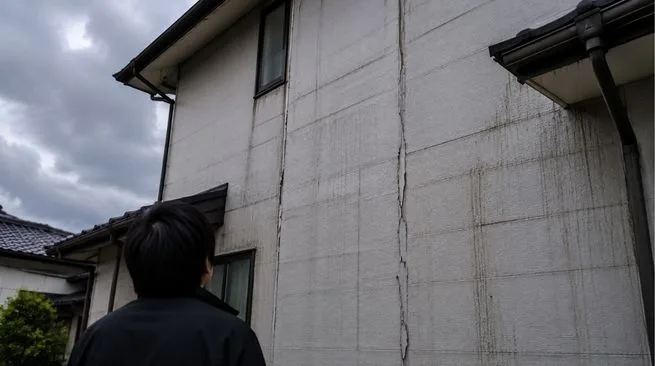 笠木まわりは手すり壁内部に影響する