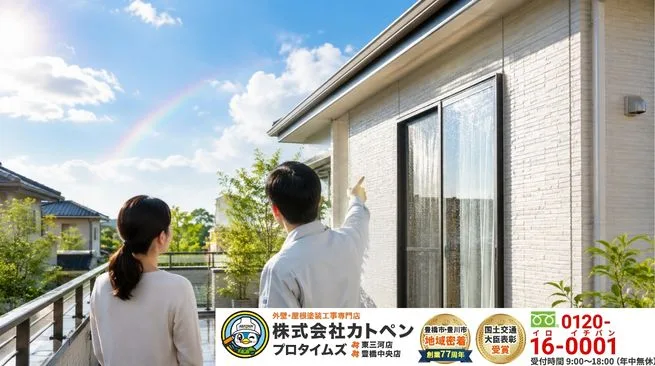 外壁からの雨漏りが気になる方はカトペンへ